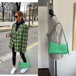 Cute Y2K Style Green Shoulder Bag Purse. Adjustable Strap.